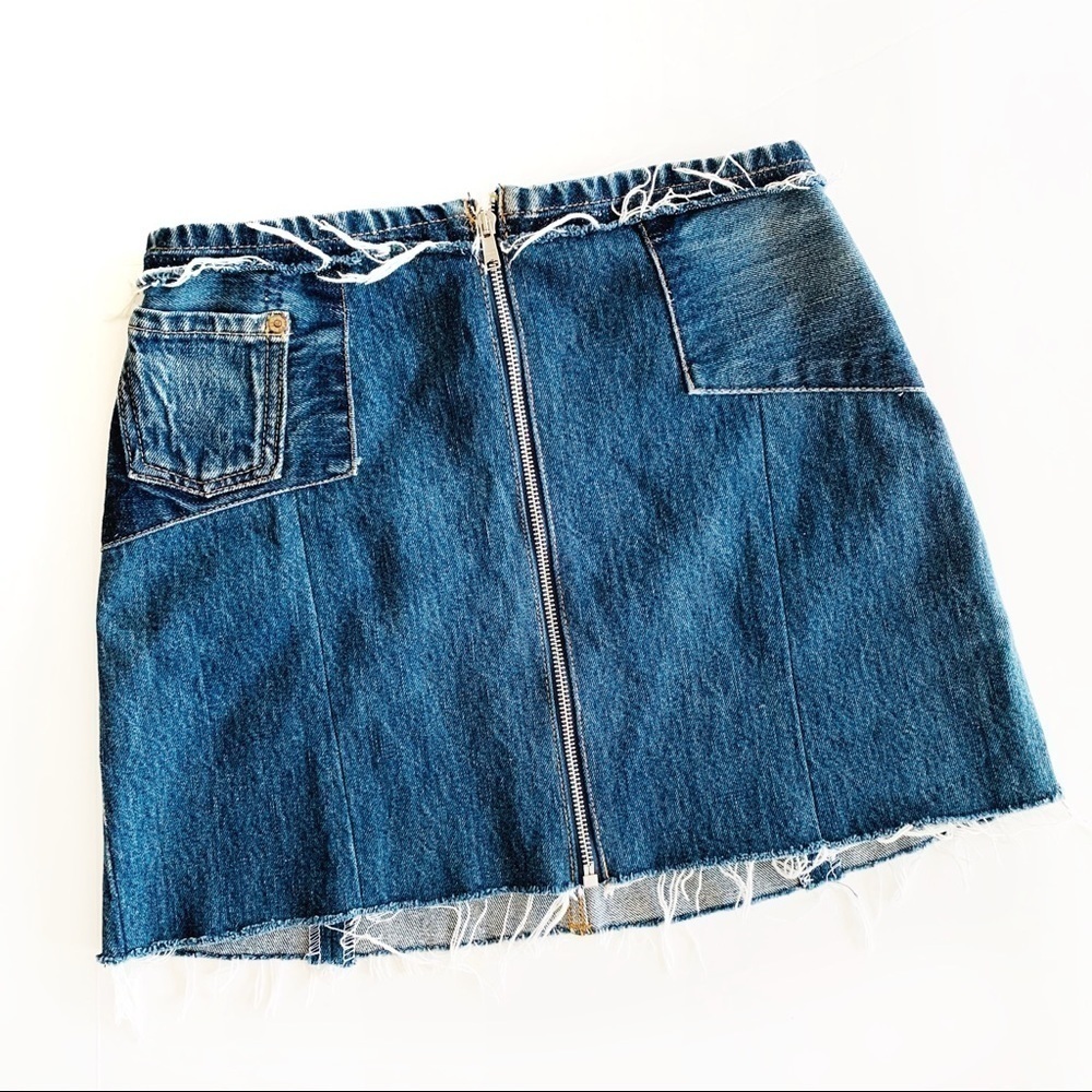 Re/done Levi’s | Zip Front Denim Mini Skirt 26